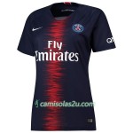 Camisolas de Futebol Paris Saint-Germain Mulher Equipamento Principal 2018/19 Manga Curta